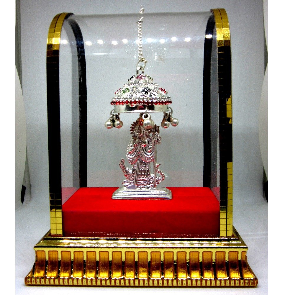 Silver Aai Shri Khodiyar Maa Statue with Chattar