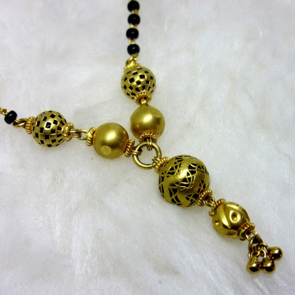 Gold oxidize mangalsutra dokiya