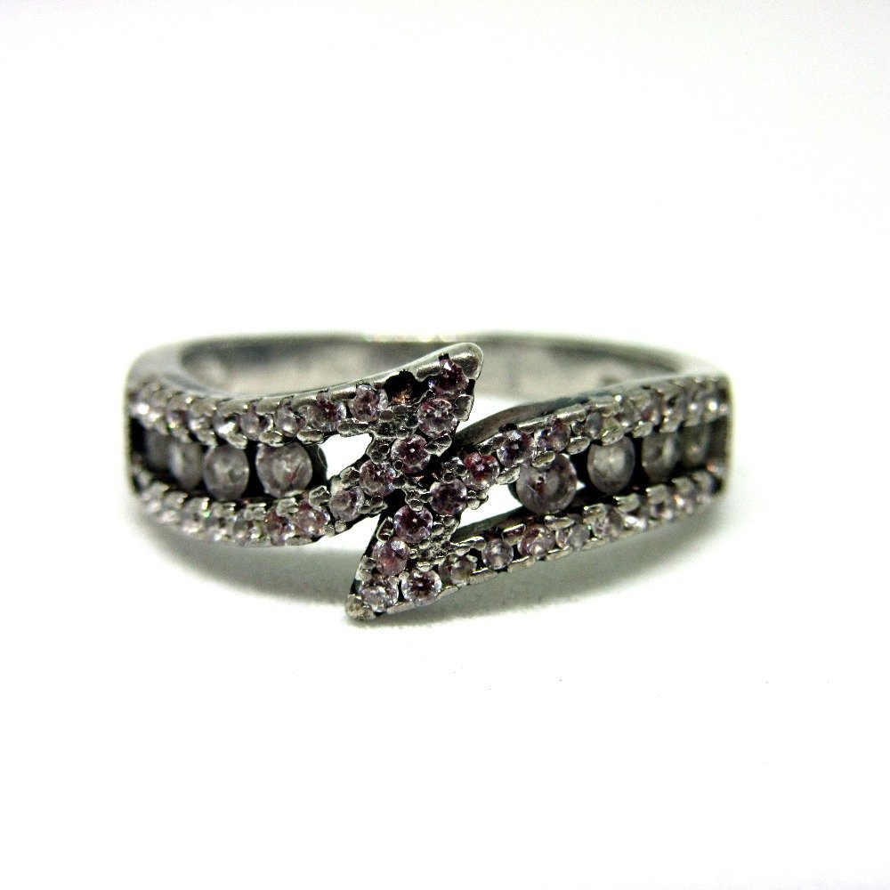 Silver 925 classic cross type ring sr925-38