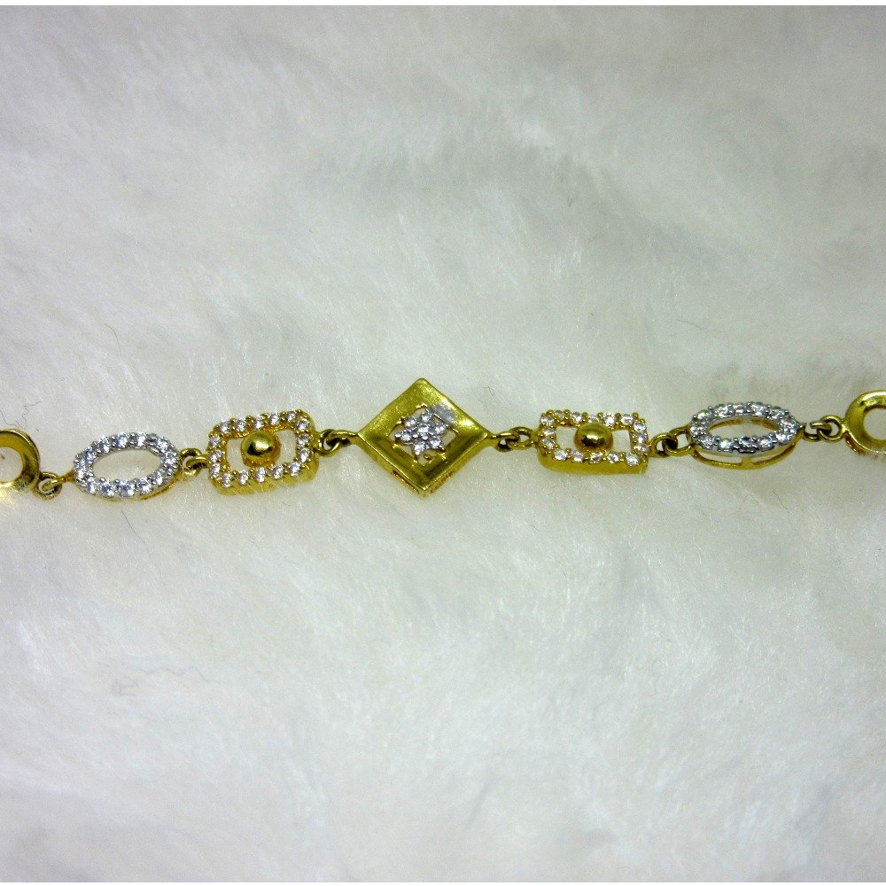 Gold Fancy Diamond Ledies Bracelet