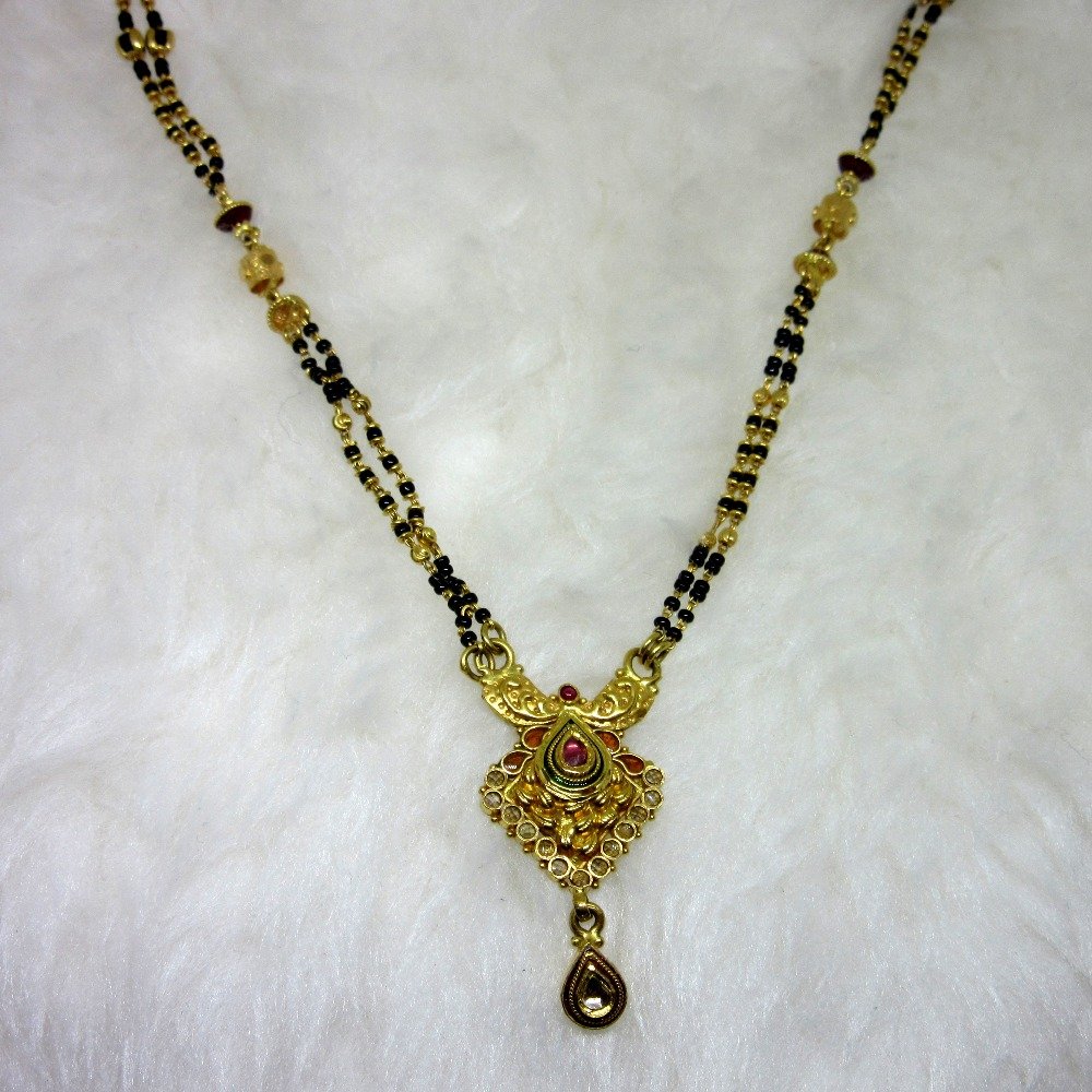 Gold Classic Semi Jadtar Mangalsutra