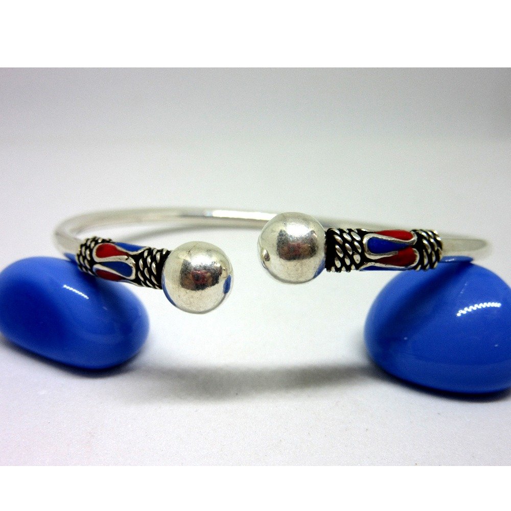 Silver 925 morder meena oxidised bracelet sb925-2