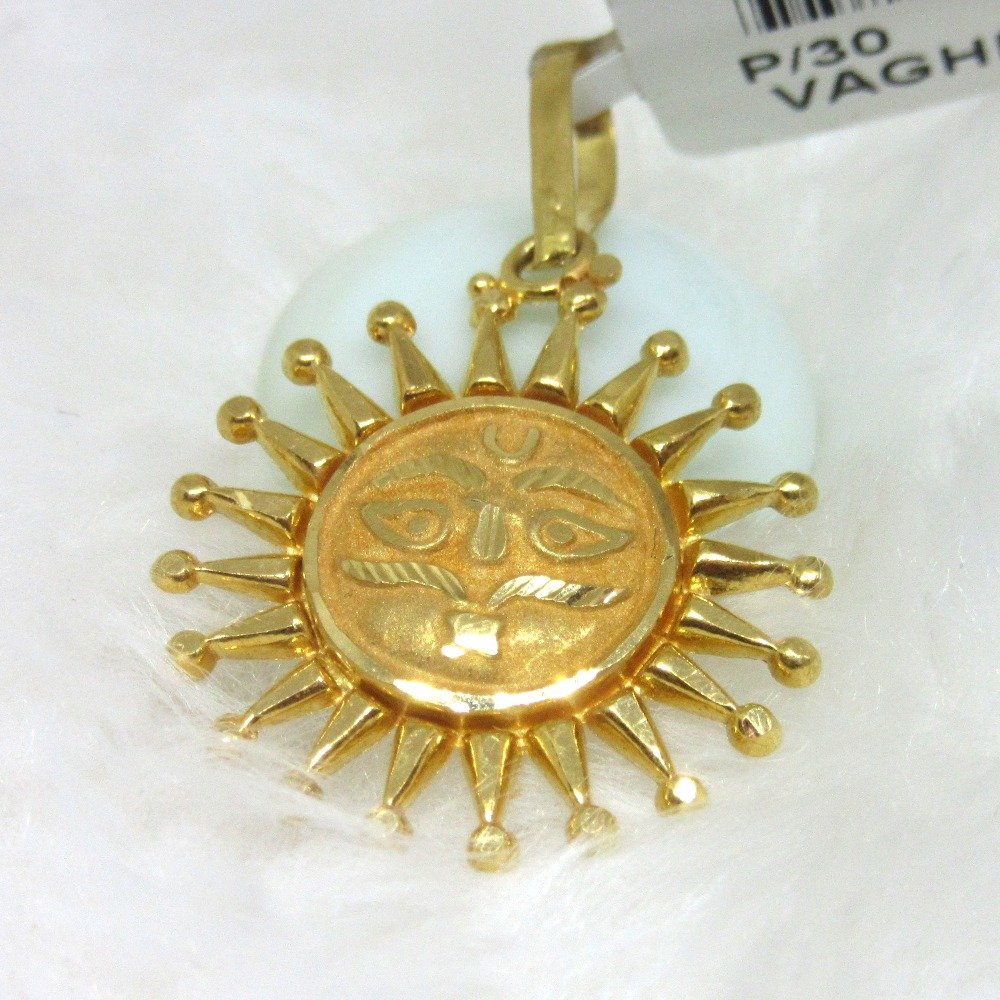 Gold Surya Pendent
