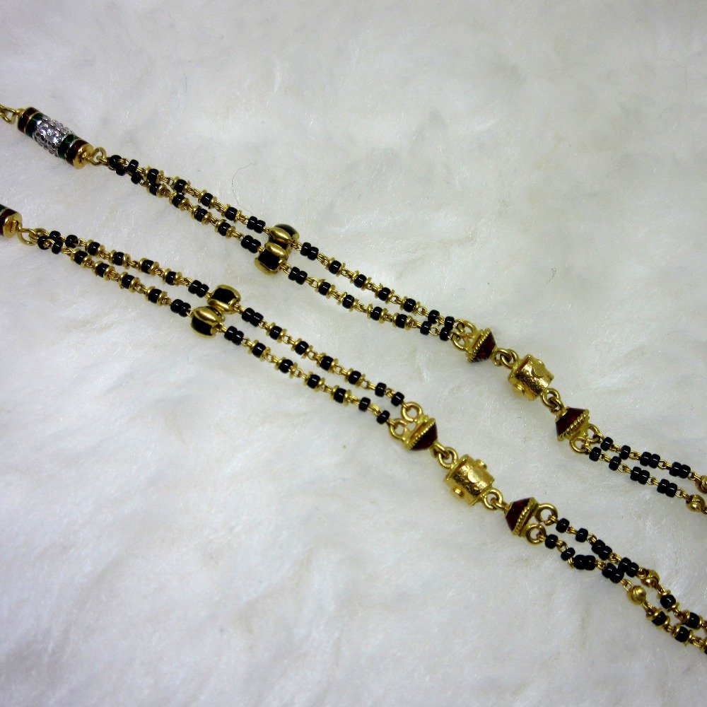 Gold Classic Semi Jadtar Mangalsutra