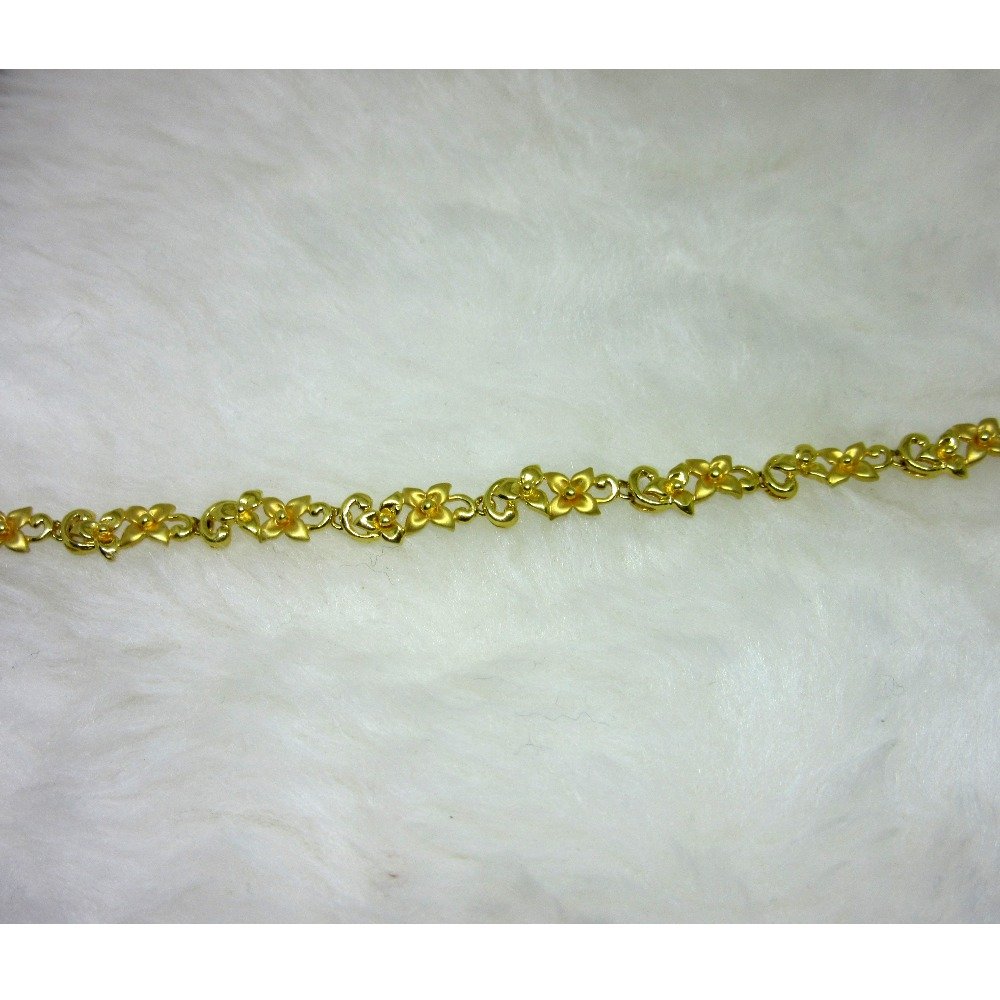 Gold Flower Design Ledies Bracelet