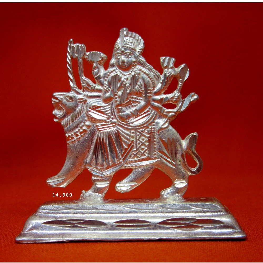Silver Shree Ambe Maa Statue (Murti) MRT-104