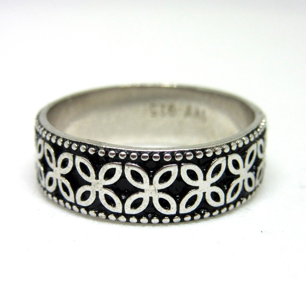 Silver 925 oxidise band sr925-141