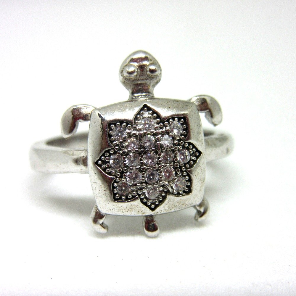 Silver 925 tortoise ring sr925-2