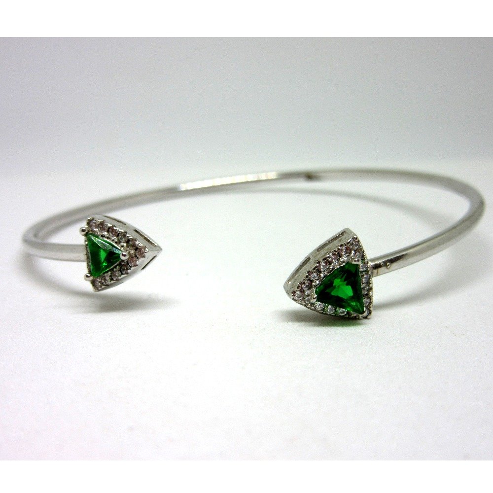Silver 925 green stone adjustable bracelet sb925-9