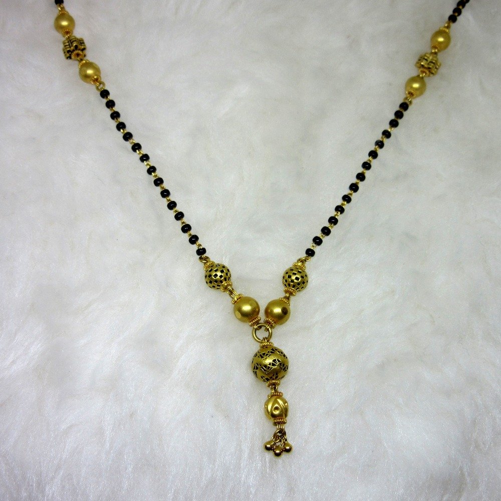 Gold oxidize mangalsutra dokiya