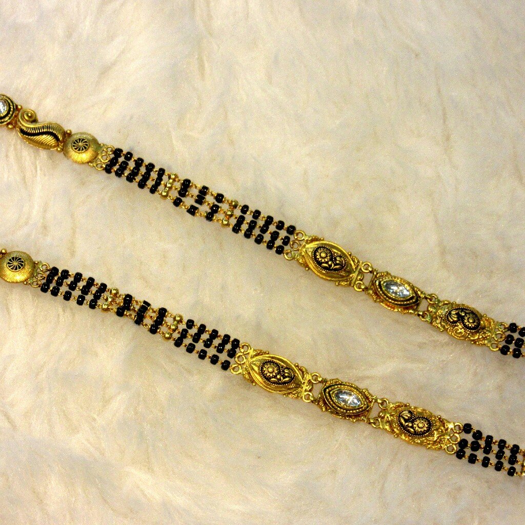 22k 916 gold semi jadtar mangalsutra