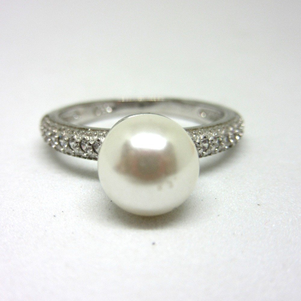 925 silver pearl victorion classic design ring sr925-283