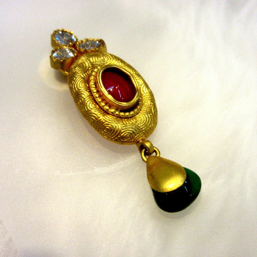 22k 916 Stone Jadtar Set