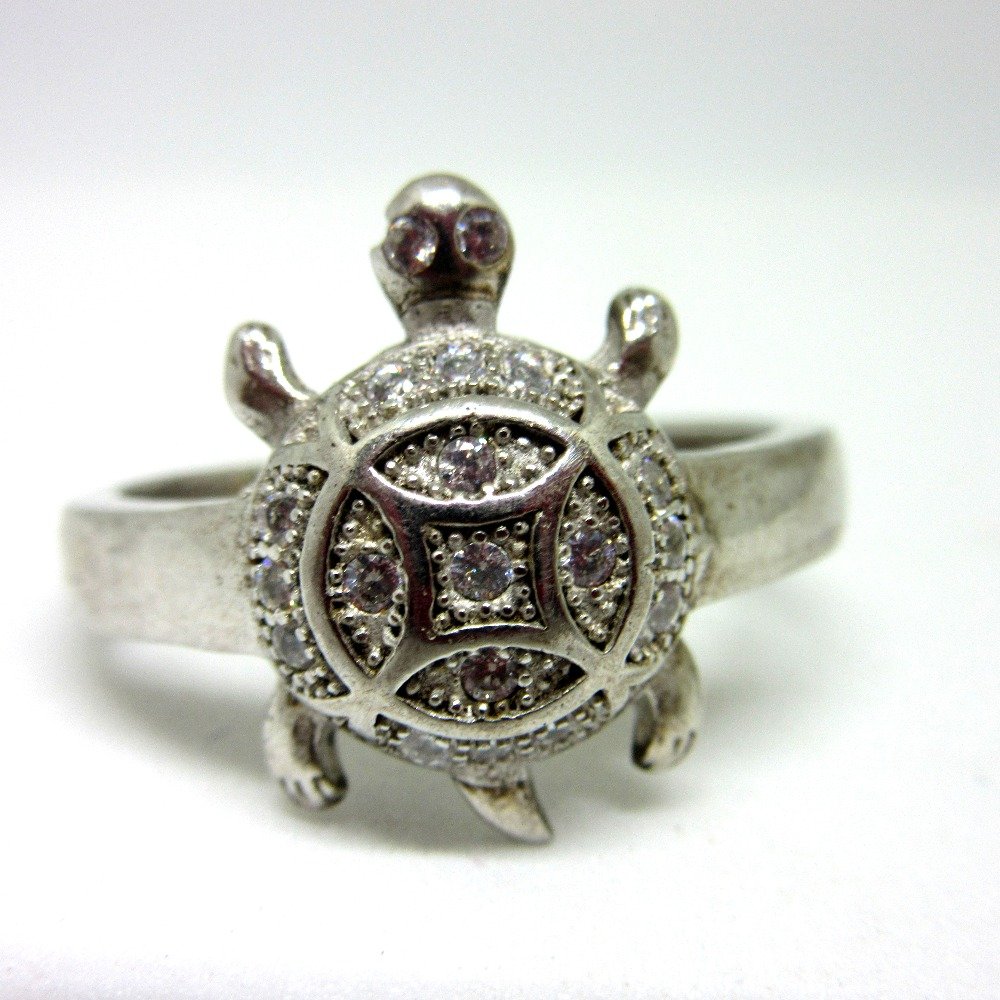 Silver 925 tortoise ring sr925-18