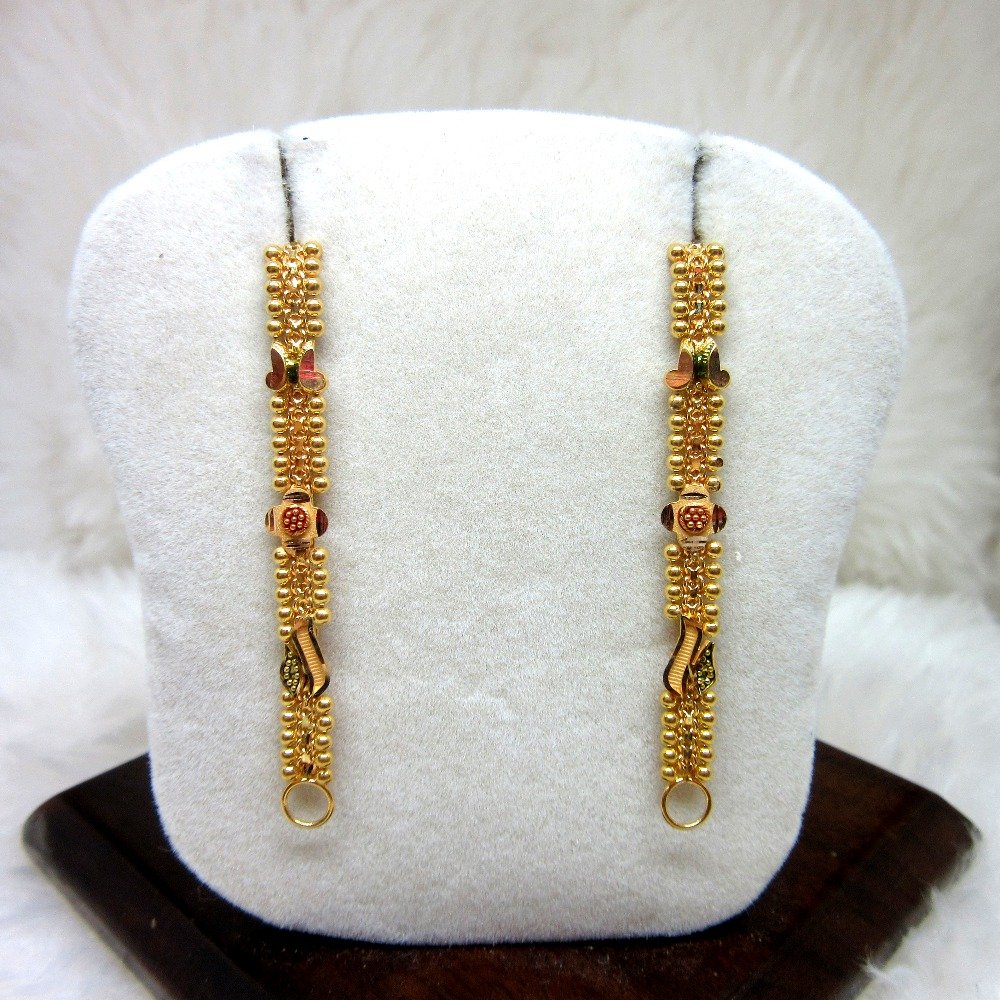 Gold 22k Hm916 Designer Broad Rajwadi Kanser